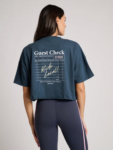 Soul by SoulCycle | Emily Crop Tee | Midnight Navy