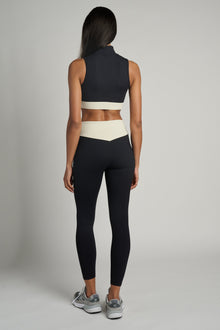 Year of Ours | Ribbed Contrast Bodhi Bra | Black/White