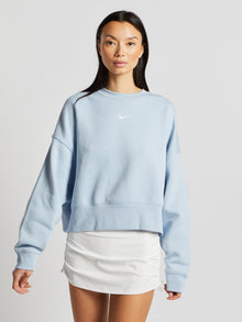 Nike | Over Oversized Crewneck | Lt Armory Blue/White