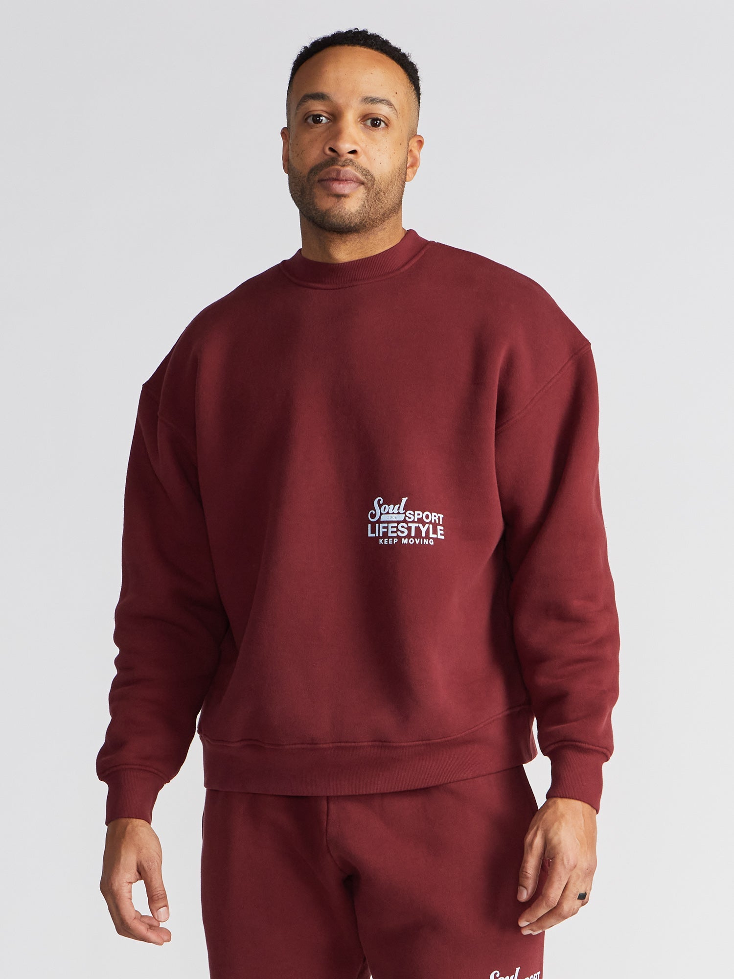 Soul by SoulCycle | Sam  Soul Sport Crew | Maroon