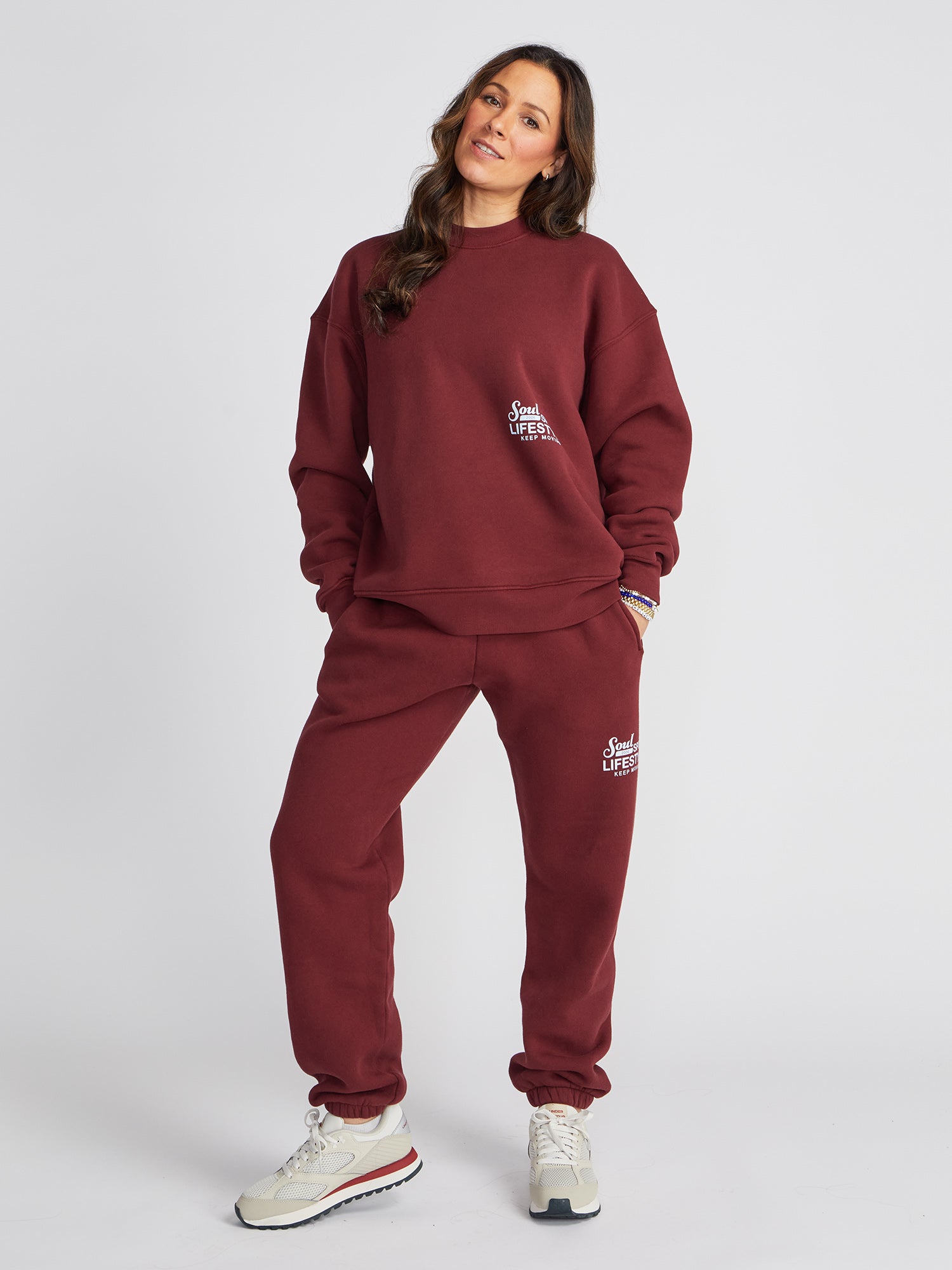 Soul by SoulCycle | Sam  Soul Sport Crew | Maroon