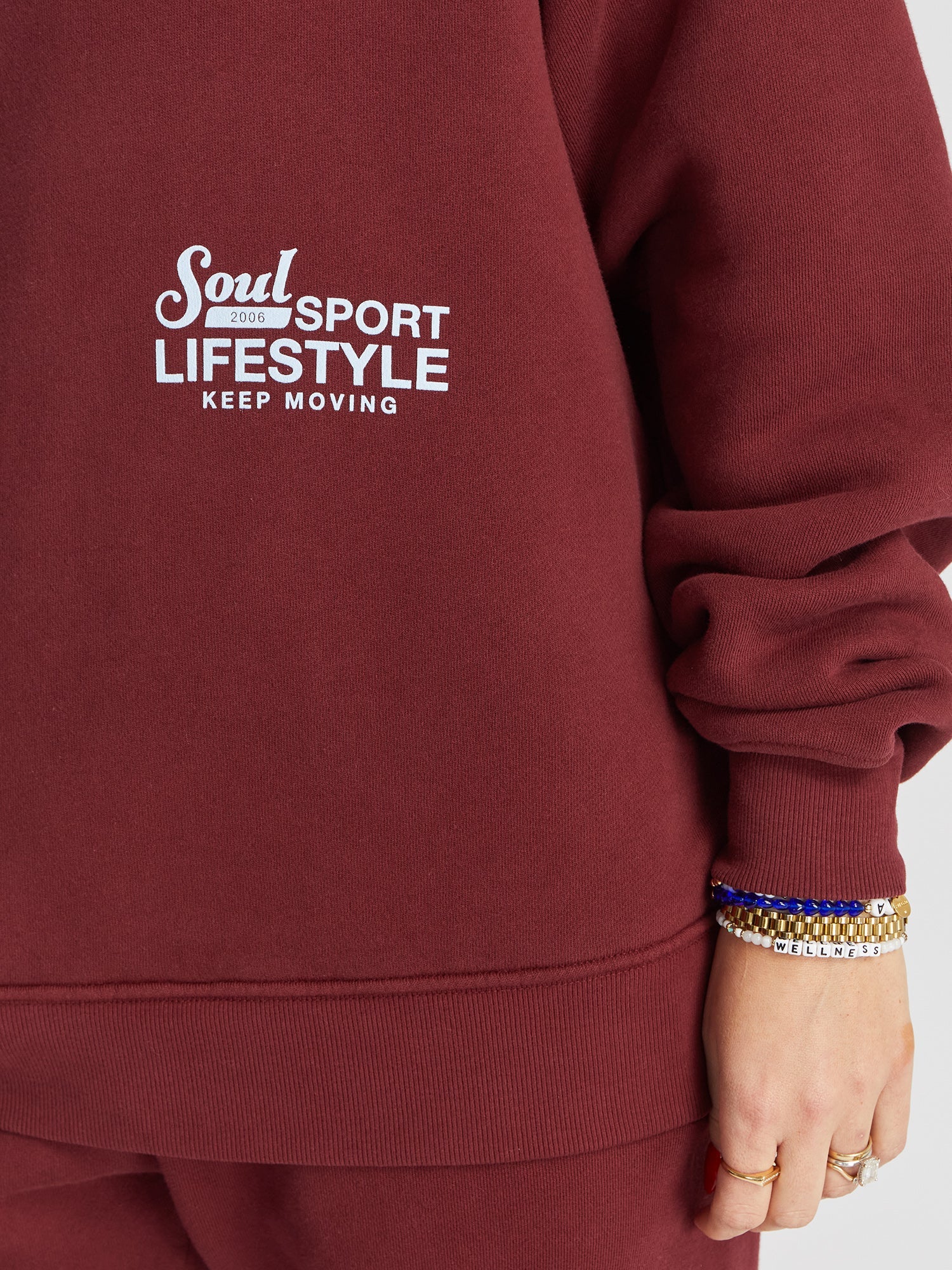 Soul by SoulCycle | Sam  Soul Sport Crew | Maroon