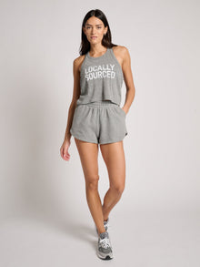 Spiritual Gangster | Local Jones Racer Tank | Heather Grey