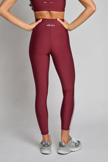 The Upside | Oxford 25In Midi Pant | Maroon