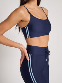 The Upside | Oxford Hutton Scoop Neck Bra | Navy
