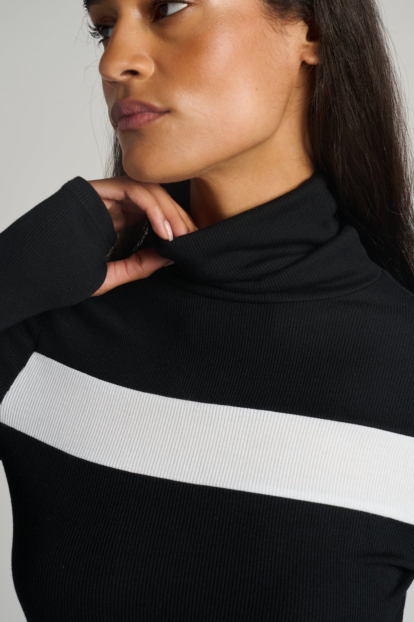 Splits59 | Lennon Rib Turtleneck | Black