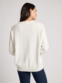 Ellsworth & Ivey | Riley Crewneck Soul Sweater | Blue/White