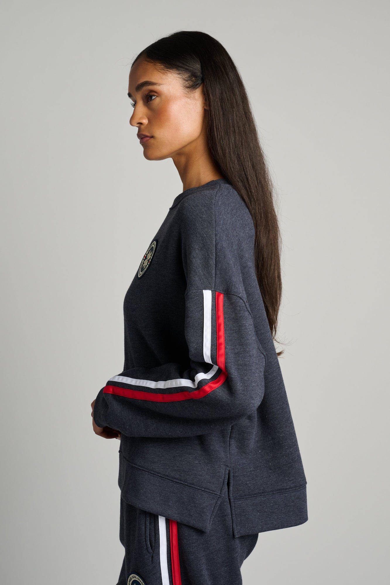 Soul by SoulCycle | Lounge Sweatshirt With Patch | Navy