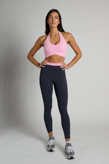 P.E Nation | Reset Halter Sports Bra | Prism Pink