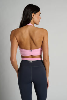 P.E Nation | Reset Halter Sports Bra | Prism Pink