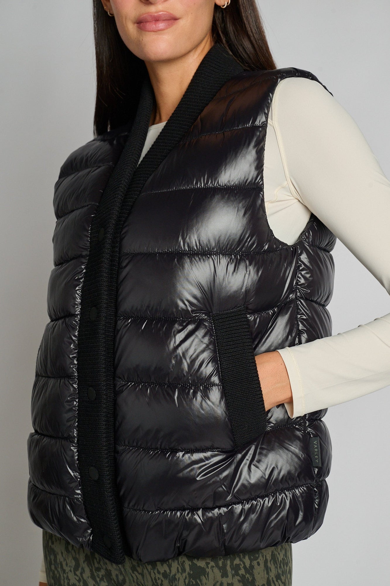 Varley | Colwyn Combo Boxy Vest | Black