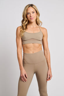 MPG | Sculpt Cross Sports Bra | Brown