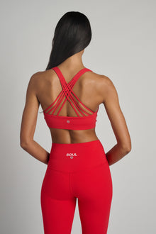 Lululemon | Flexyflex Strappy Yoga Bra A-C | Lulu Red