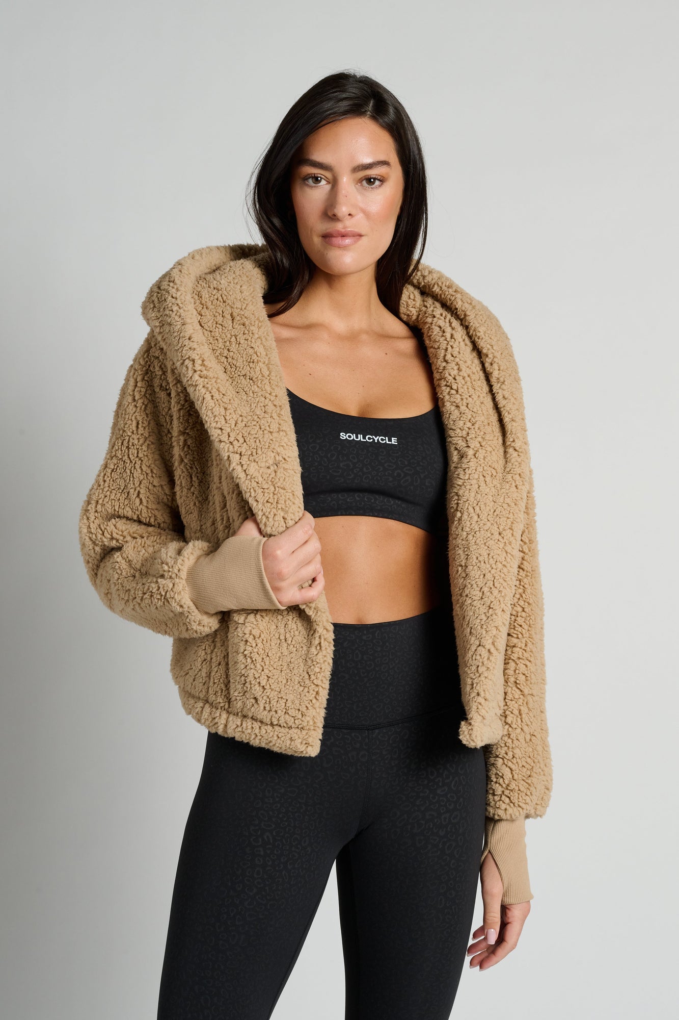 Jill Martin | Cropped Teddy Lounger | Tan