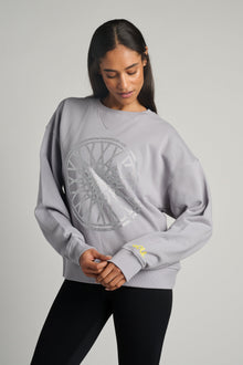 Terez | Classic Cotton Gemstone Logo | Cloud Grey