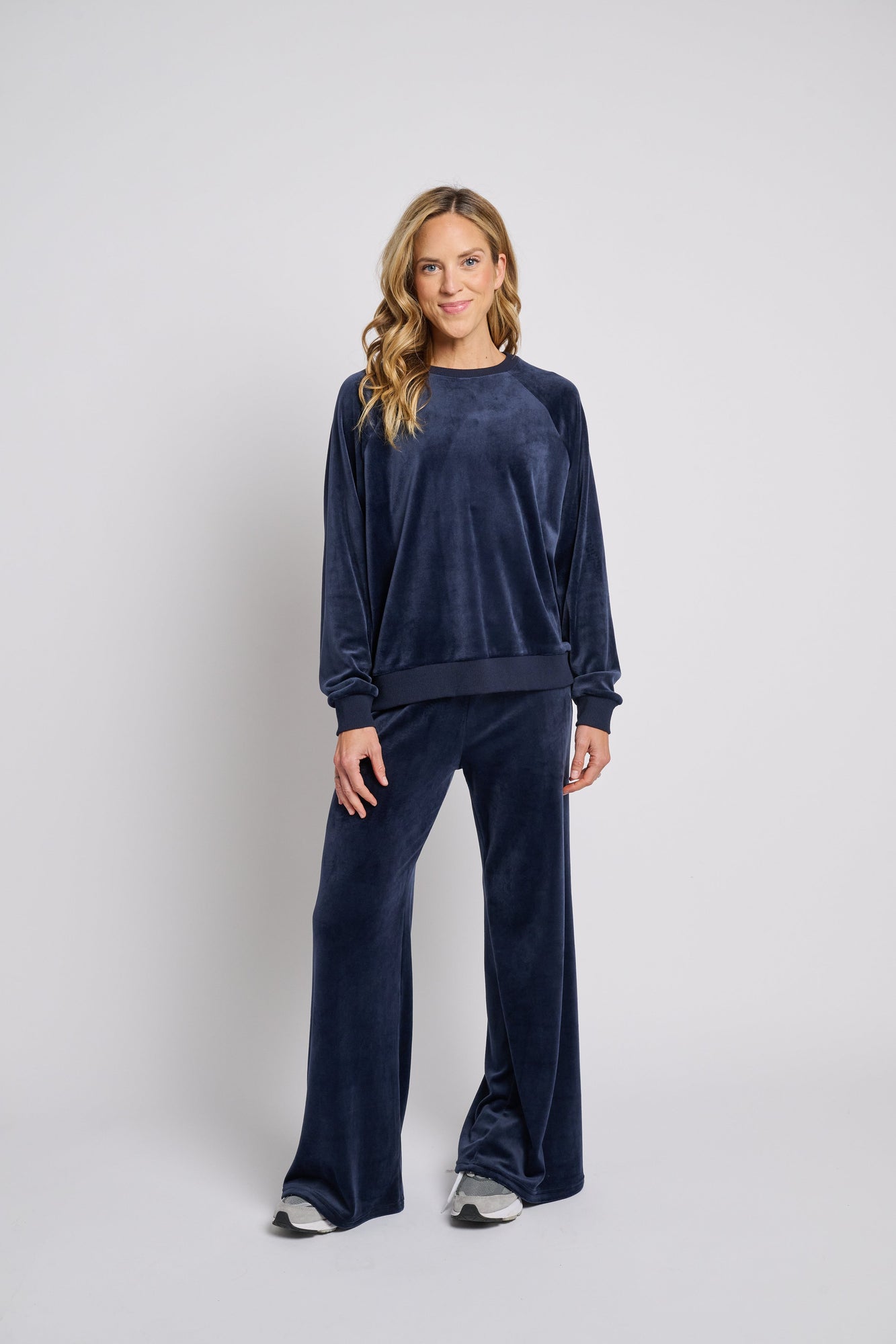 Splits59 | Joy Velour Pant | Indigo Blue