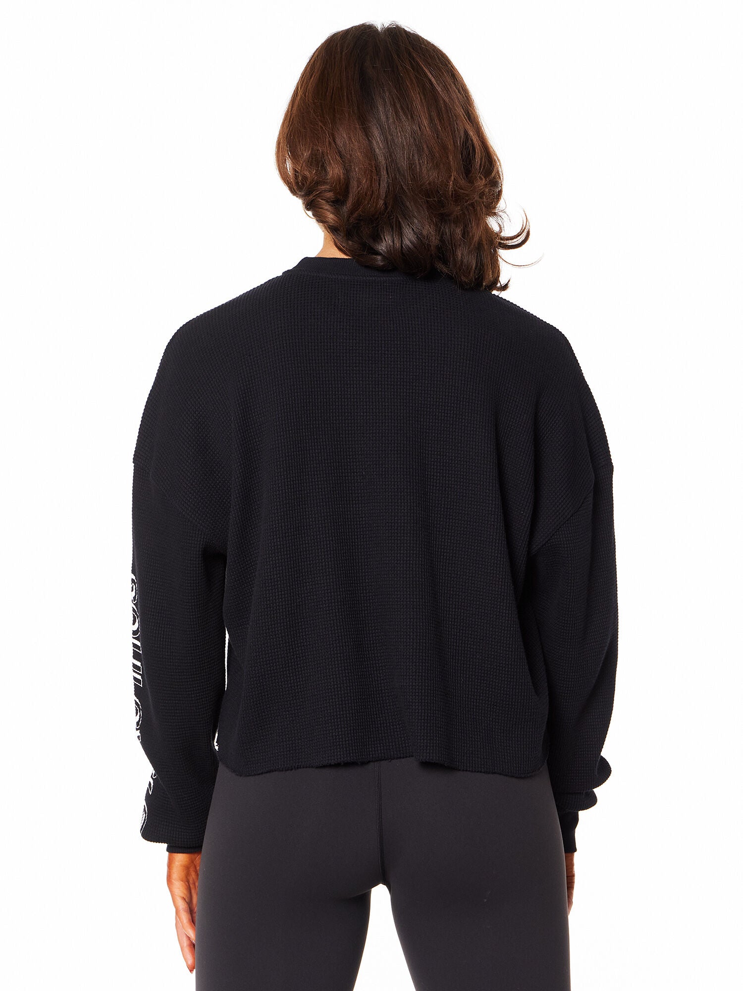 Women | Soul by SoulCycle | Julia Waffle Long Sleeve | Black