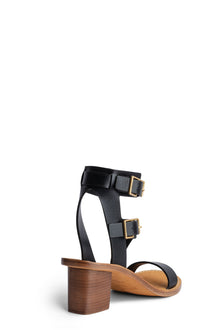Cecilia Caprese Leather Heeled Sandal | Black