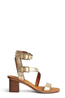 Cecilia Caprese Wrinkle Sandal | Gold
