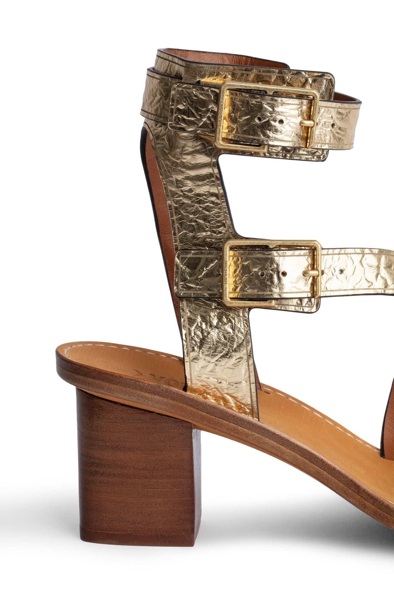 Cecilia Caprese Wrinkle Sandal | Gold