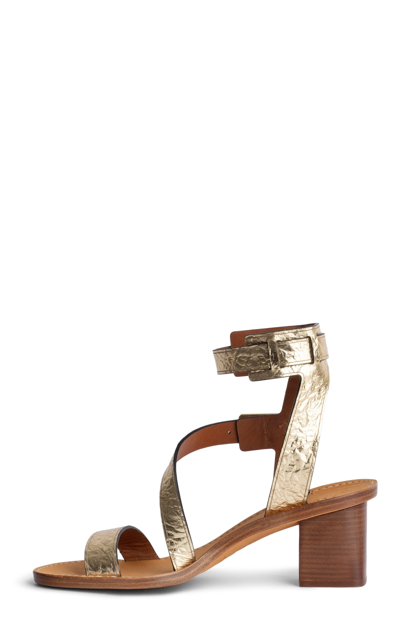 Cecilia Caprese Wrinkle Sandal | Gold