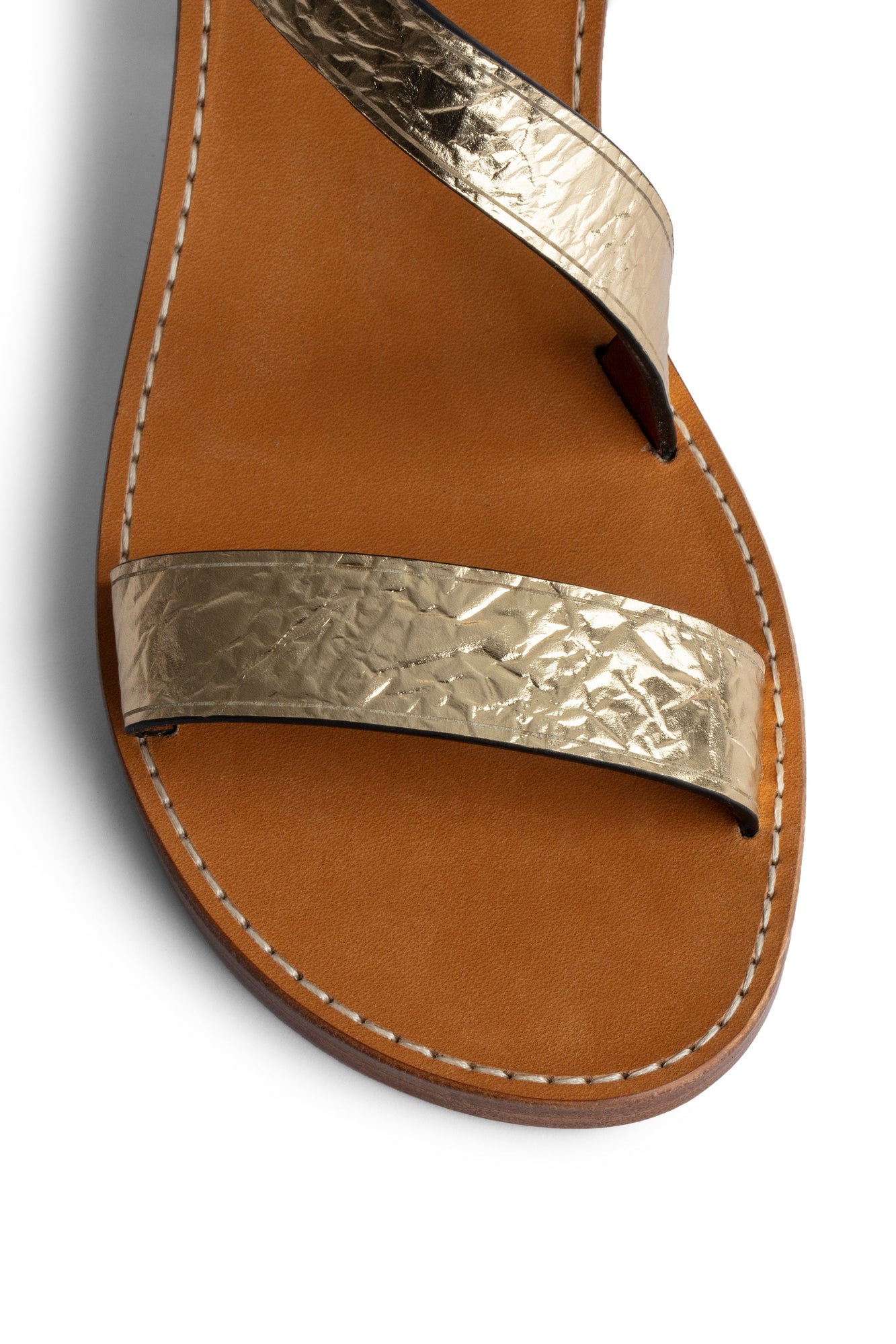 Cecilia Caprese Wrinkle Sandal | Gold