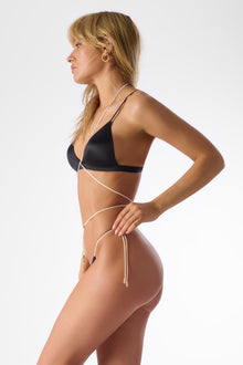 Triangle Bikini Top - Glow | Black