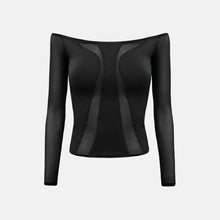 OW Collection Swirl Blouse | Black Caviar