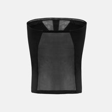 OW Collection Swirl Tube Top | Black Caviar