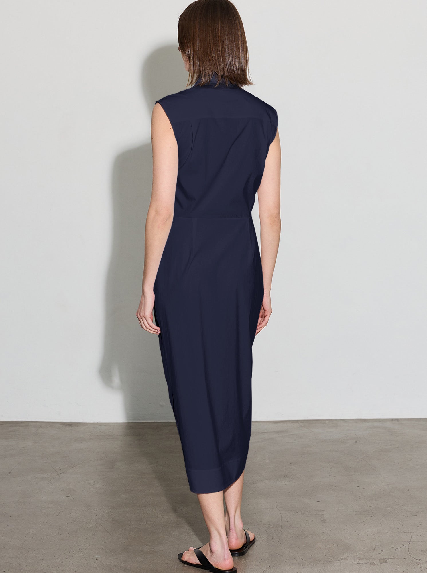 Sylvie Long Shirt Dress | Navy