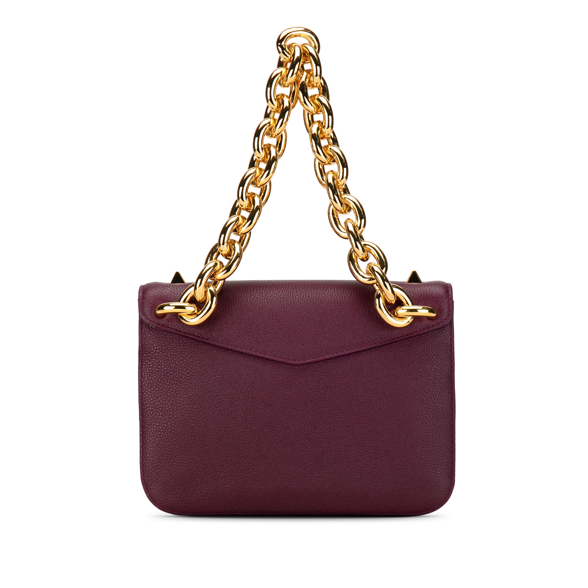 Bottega Veneta | Pre-Owned Mount Envelope Chain Bag | Purple