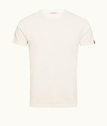 Sammy Tape Stripe Tape Classic Fit Cotton T-Shirt | White Sand