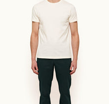 Sammy Tape Stripe Tape Classic Fit Cotton T-Shirt | White Sand