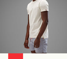 Sammy Tape Stripe Tape Classic Fit Cotton T-Shirt | White Sand