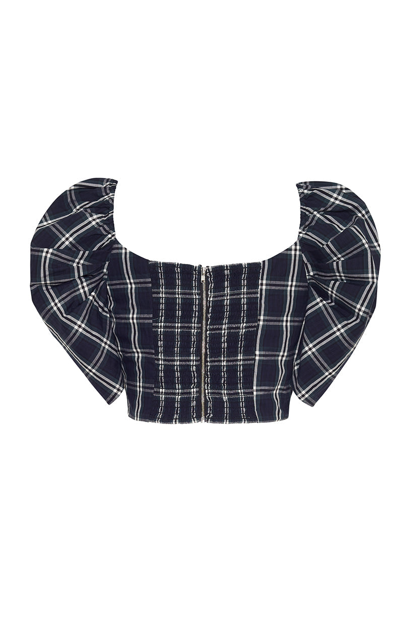 Sara Top | Plaid