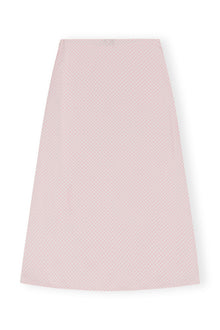 Satin Midi Skirt | Light Lilac