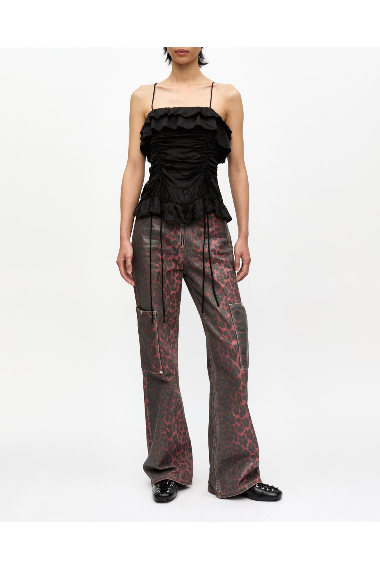 Satin Slip Top | Black