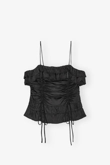 Satin Slip Top | Black