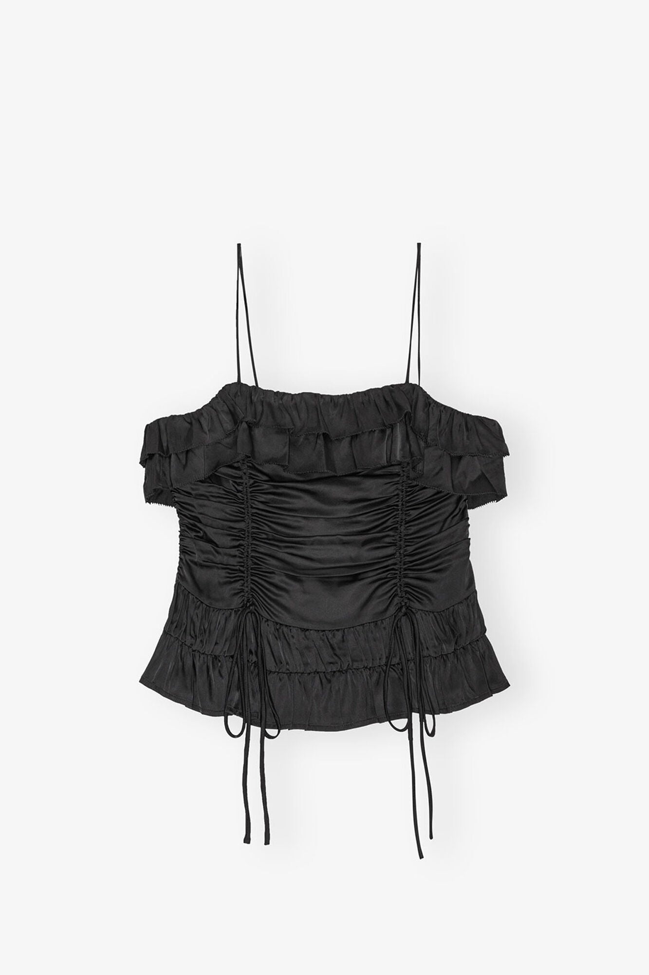 Satin Slip Top | Black