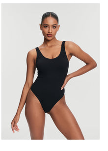 Scoop Back Bodysuit | Black