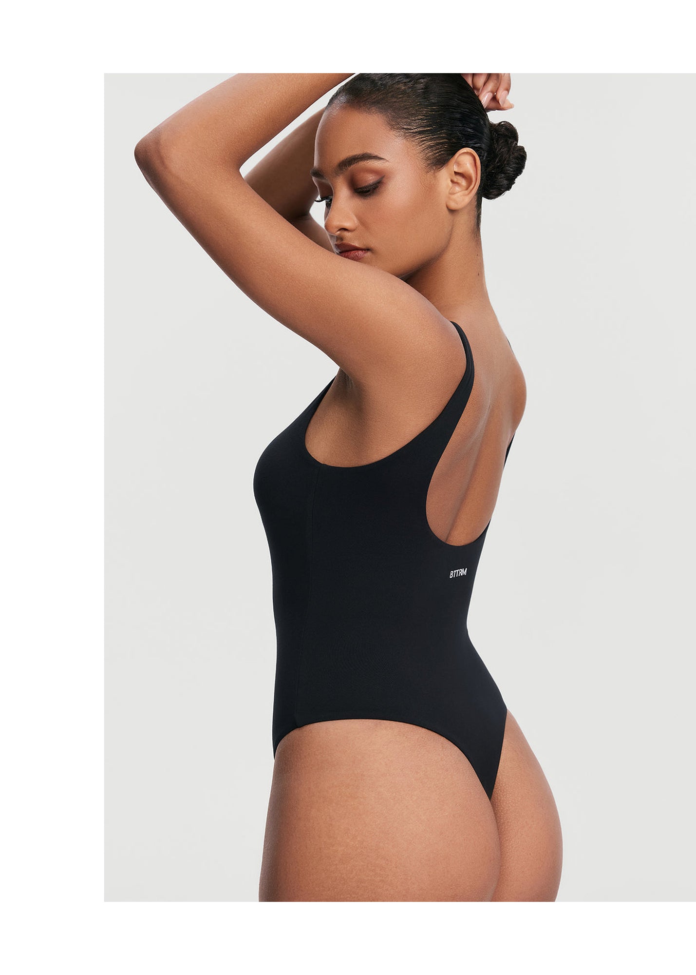Scoop Back Bodysuit | Black