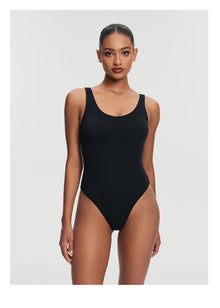 Scoop Back Bodysuit | Black