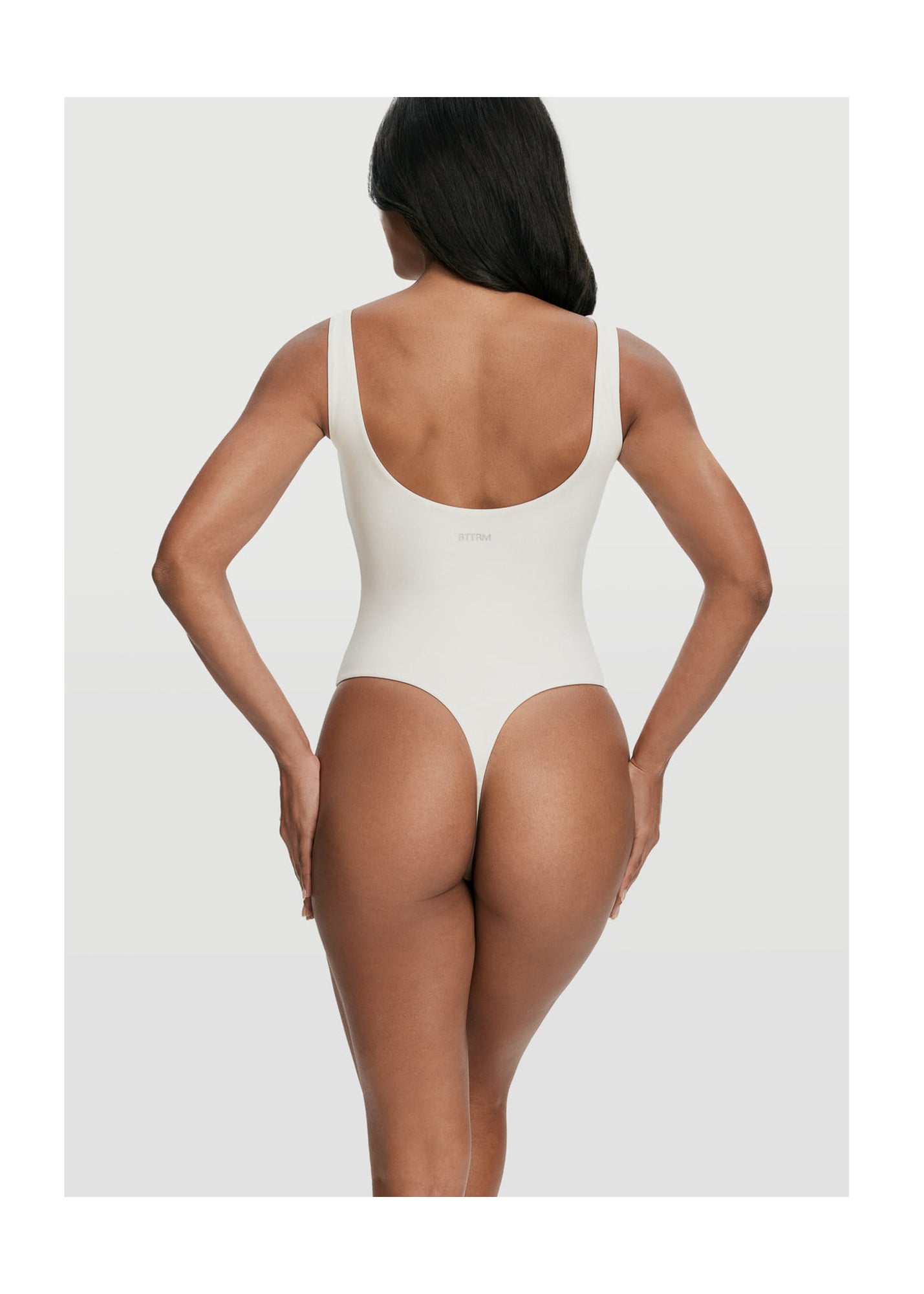 Scoop Back Bodysuit | White