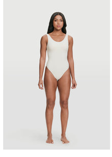 Scoop Back Bodysuit | White