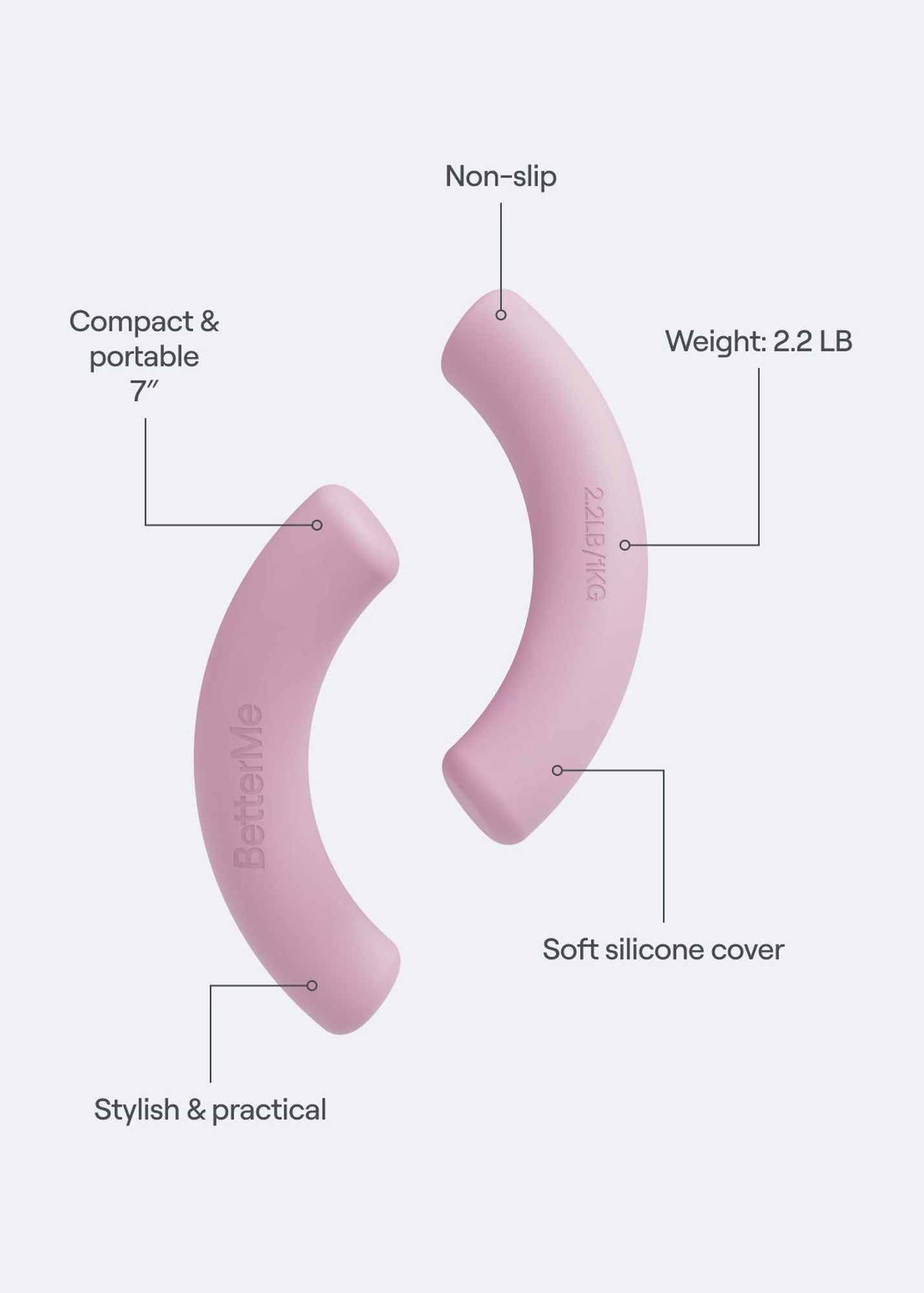Sculpt Dumbbells | Raspberry Pink