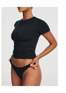 Seamless Cheeky Panty | Black