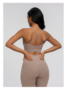 Seamless Crossback Bra | Cocoa