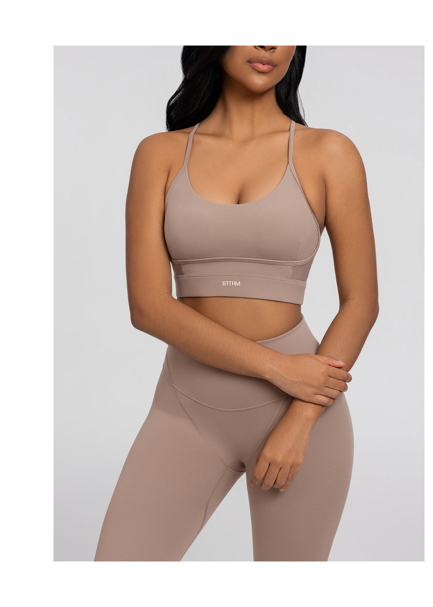 Seamless Crossback Bra | Cocoa