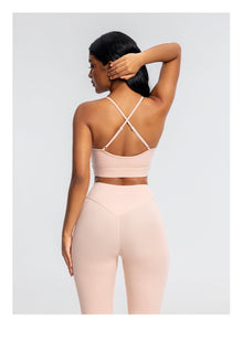 Seamless Crossback Bra | Seashell