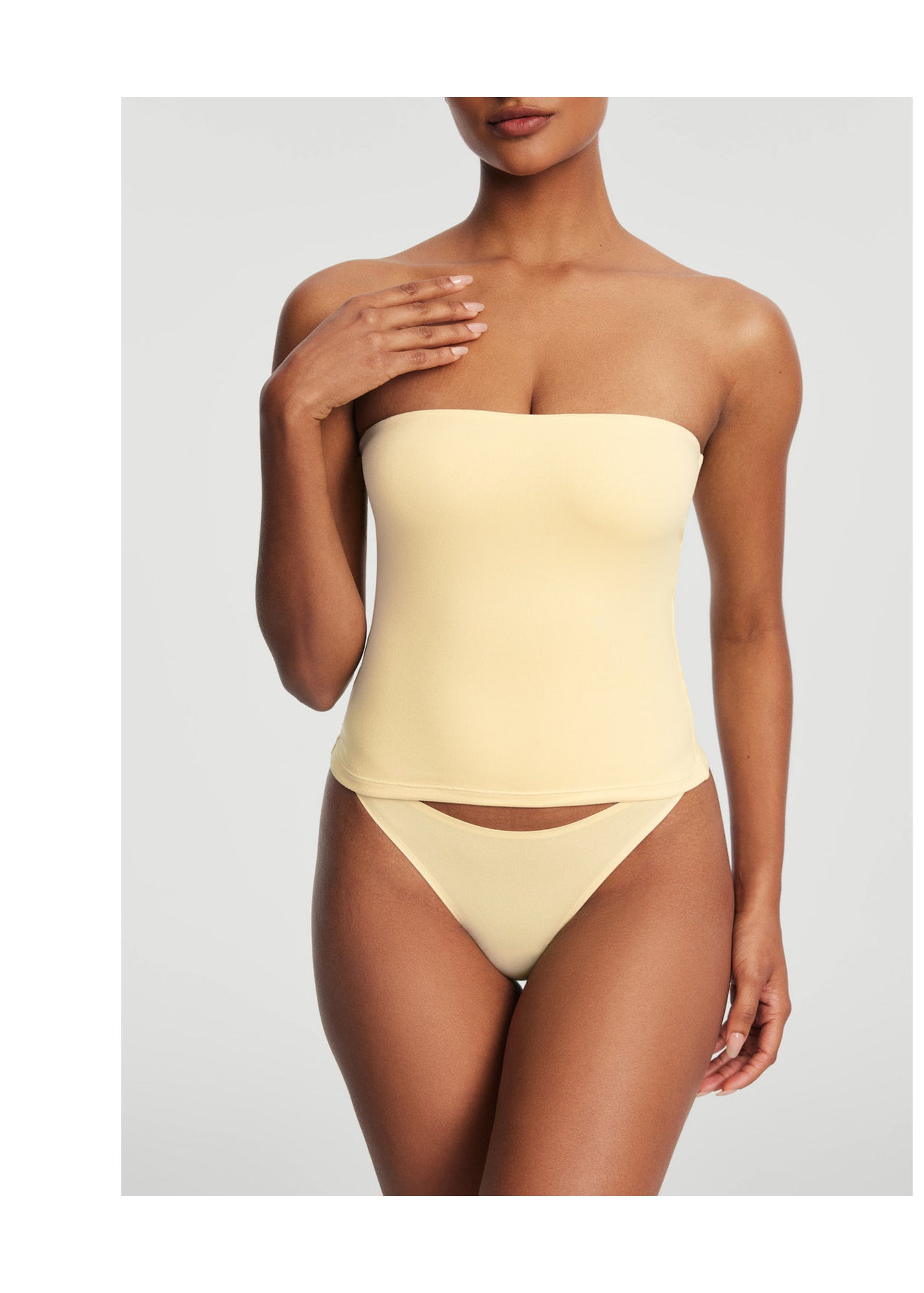 Seamless Full-Length Tube Top | Lemon Meringue